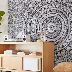 UO Magical Thinking Floral Elephant Tapestry